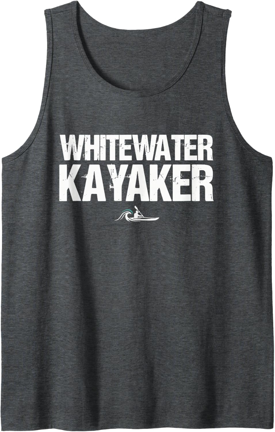 Kayaker Kayaking Tank Top - Dark Heather Grey