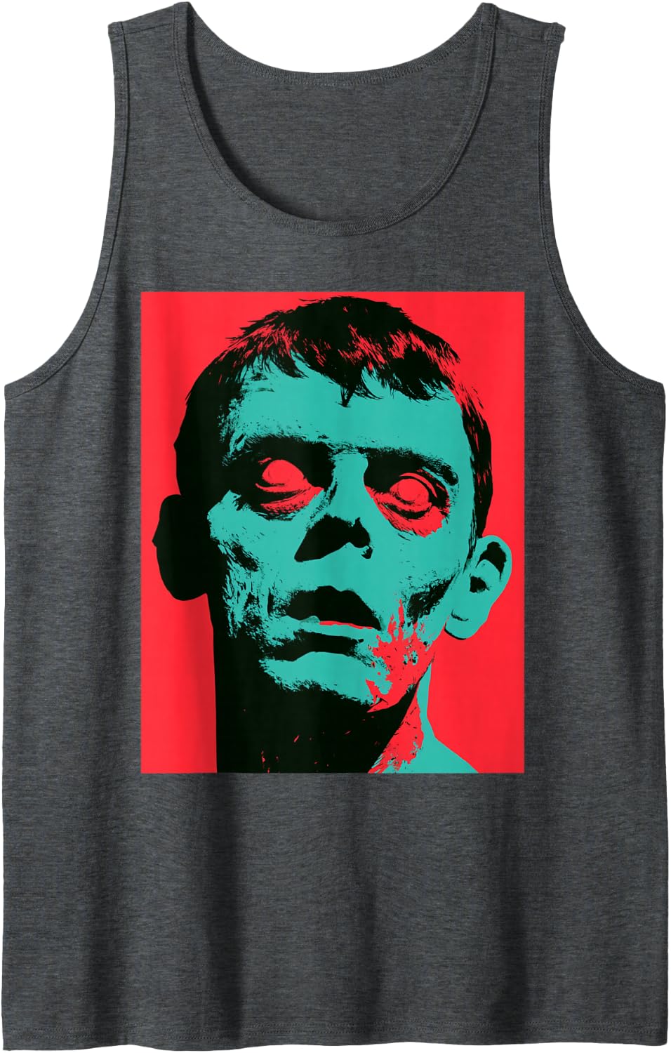 Zombie Vintage Sleeveless Tank Top - Dark Heather Grey