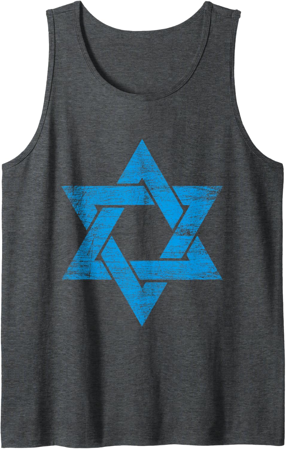 Star Of David Israeli Gift Idea Israel Tank Top - Dark Heather Grey