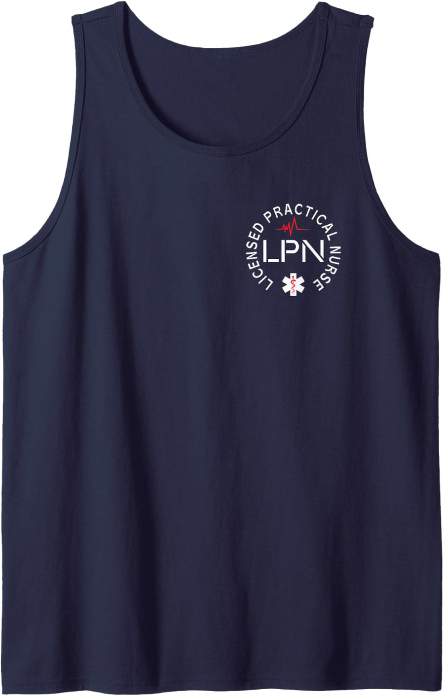LPN Nurse Licensed Practical Nursing Nurse Week Healthcare Tank Top - Navy Blue