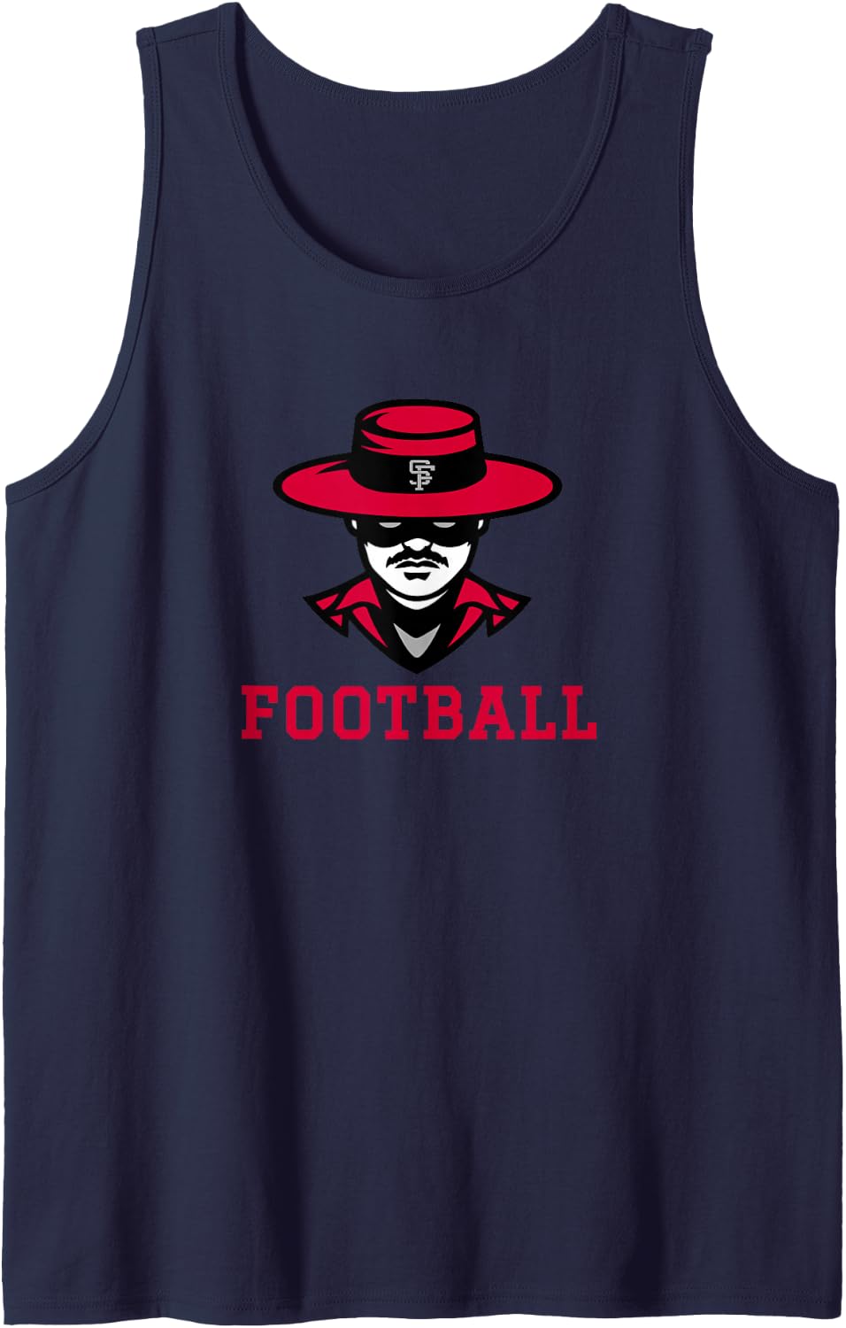 Spanish Fork Dons Football Sleeveless Tank Top - Navy Blue