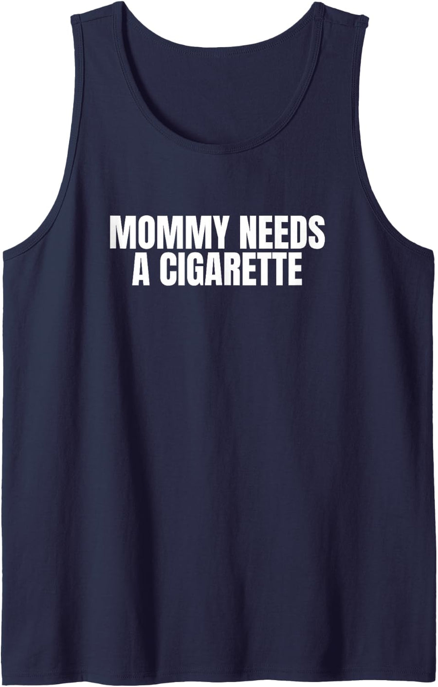 Funny Unhinged Adult Meme Quote Slay Tank Top - Navy Blue