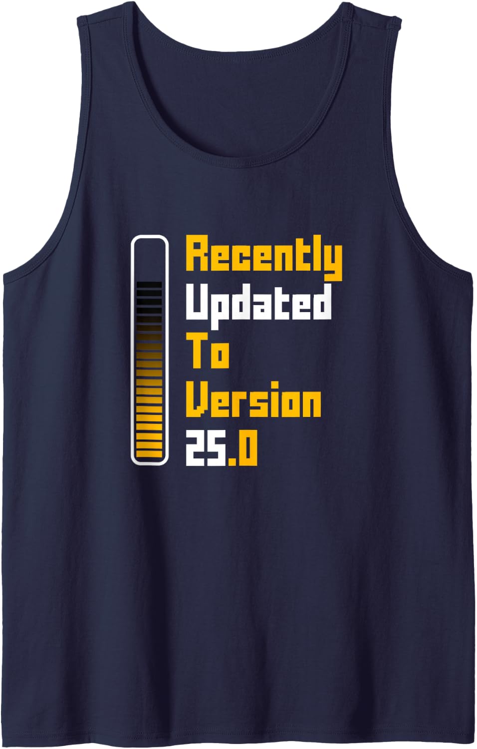 25th Birthday Programmer Computer Science 25 Years Sleeveless Tank Top - Navy Blue