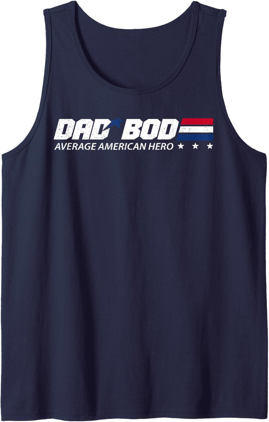 Dad Bod Average American Hero Tank Top - Navy Blue