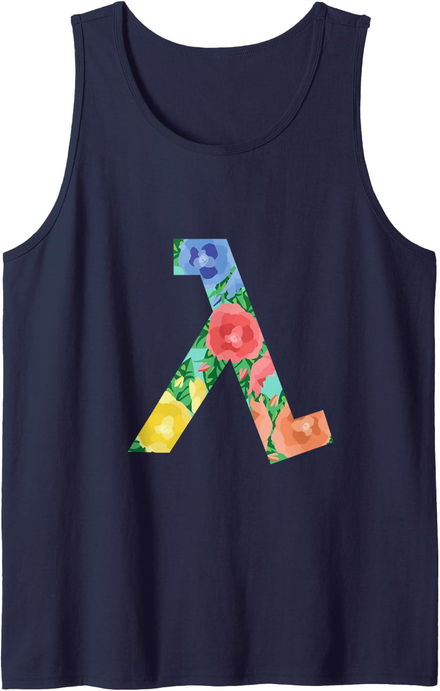 Programmer Lambda Computer Software Developer Gift Sleeveless Tank Top - Navy Blue