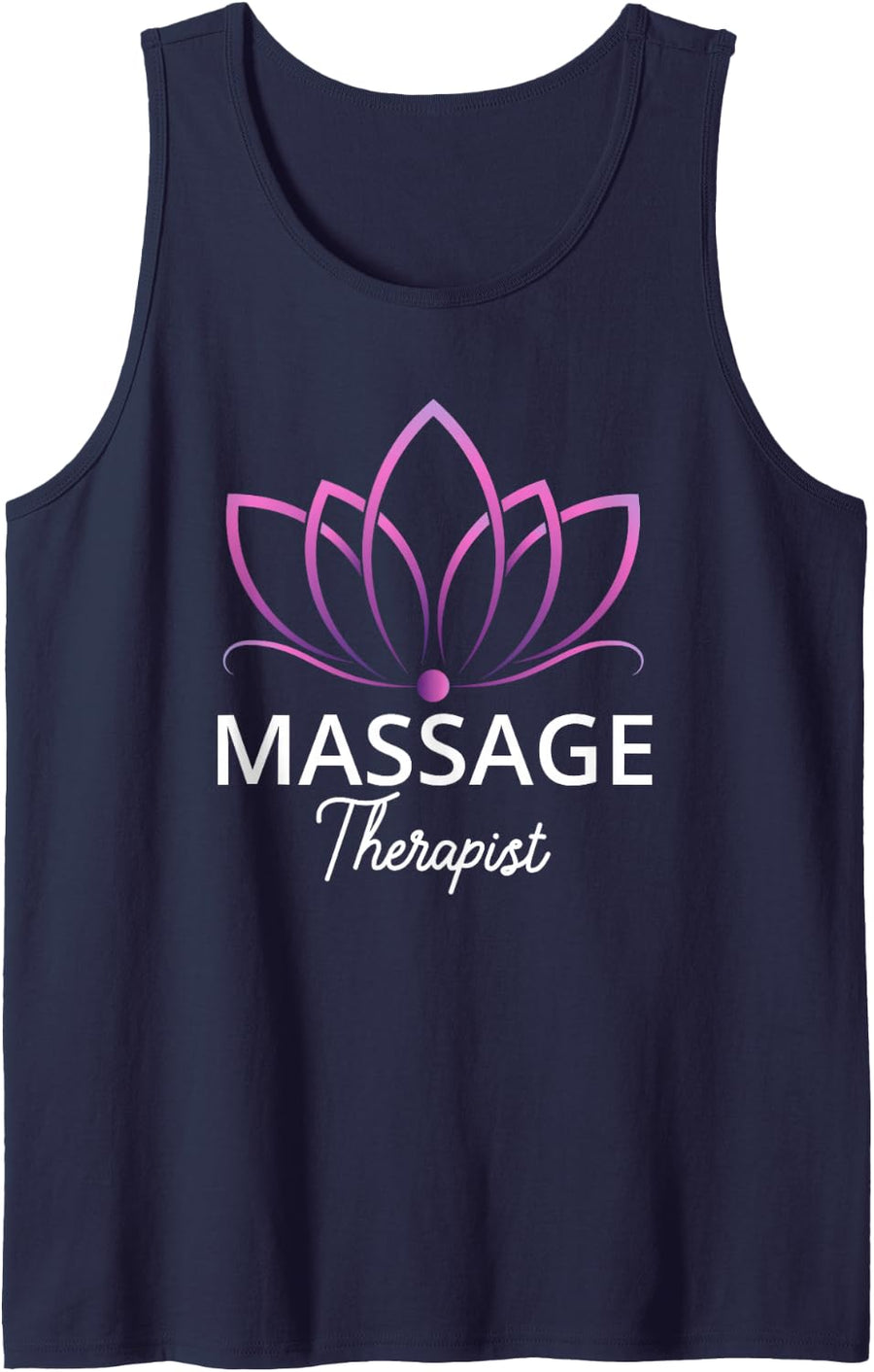 Massage Therapy Gifts for Men Women Massage Therapist Tank Top - Navy Blue