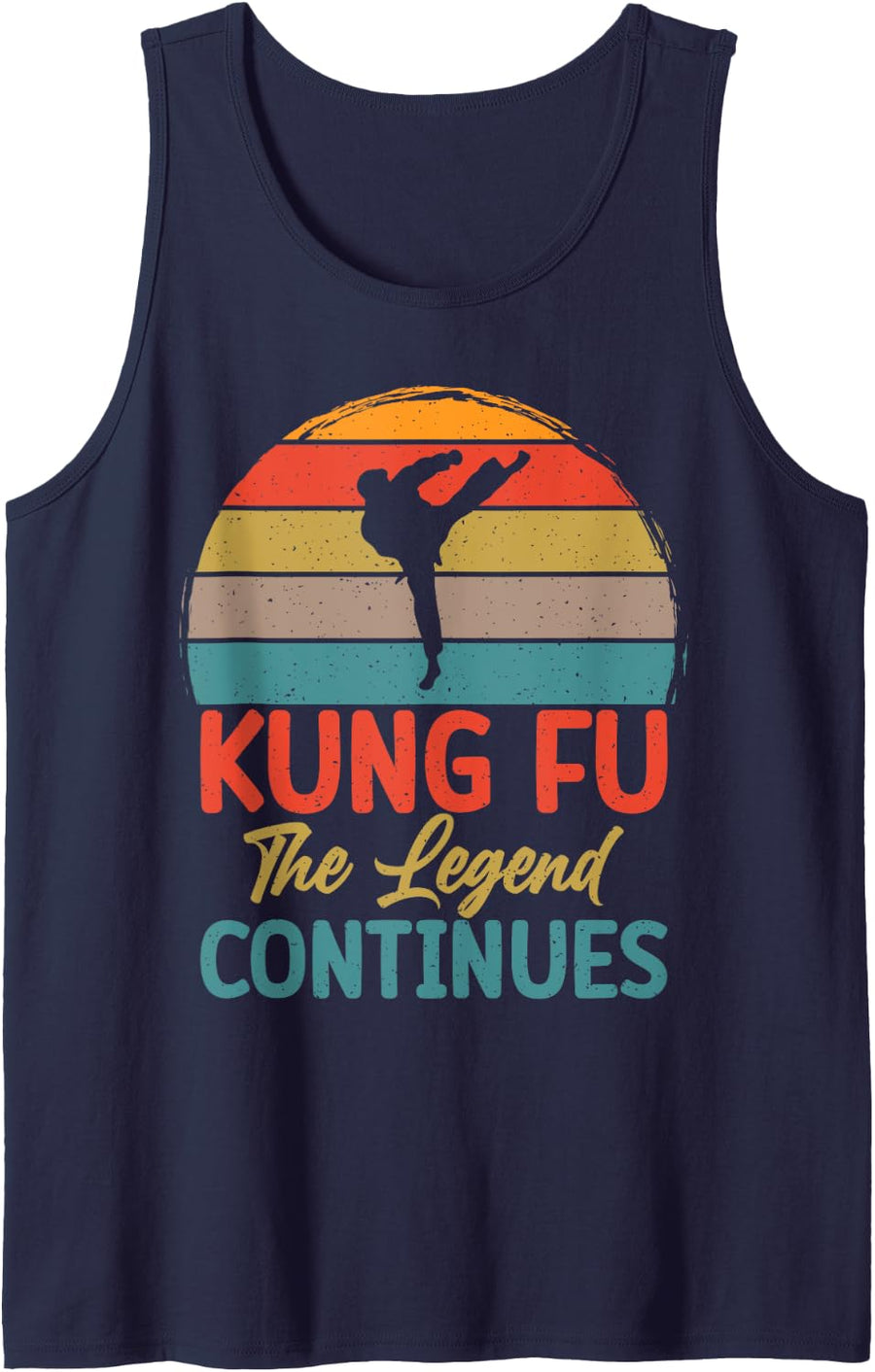 Kung Fu the Legend Continues Kung Fu Tank Top - Navy Blue