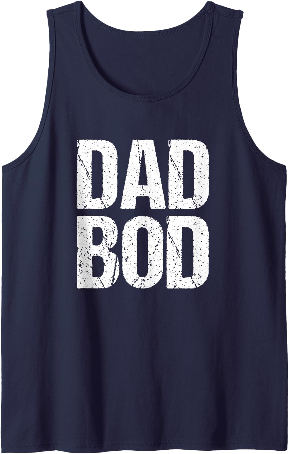 Mens Dad BOD Funny Gym Workout Cheat Day Tank Top - Navy Blue