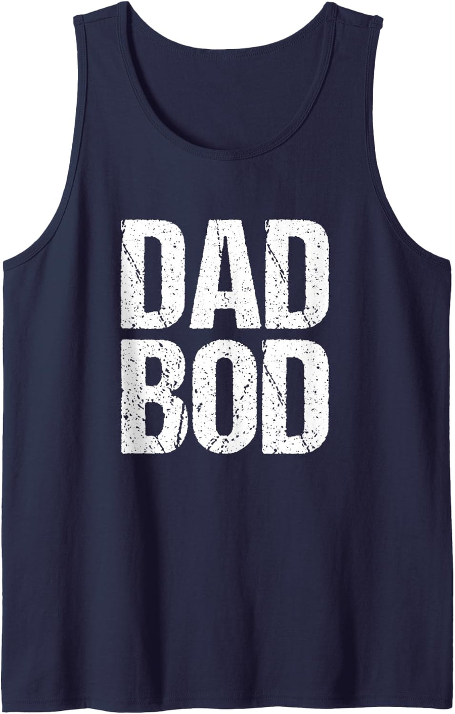 Mens Dad BOD Funny Gym Workout Cheat Day Tank Top - Navy Blue