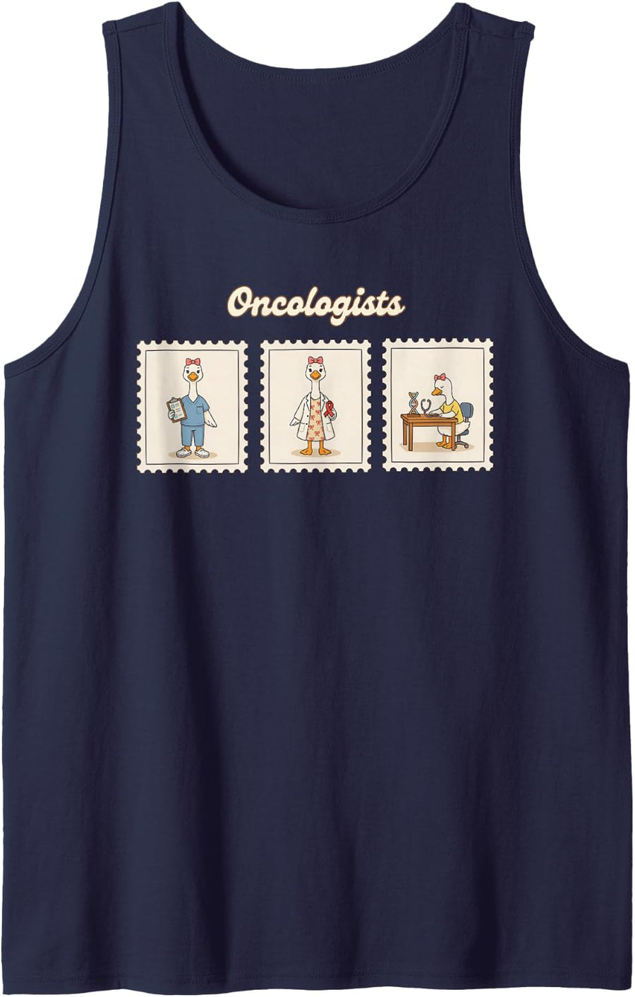 Oncologist Oncologists Oncology Cancer Specialist Tumor Sleeveless Tank Top - Navy Blue