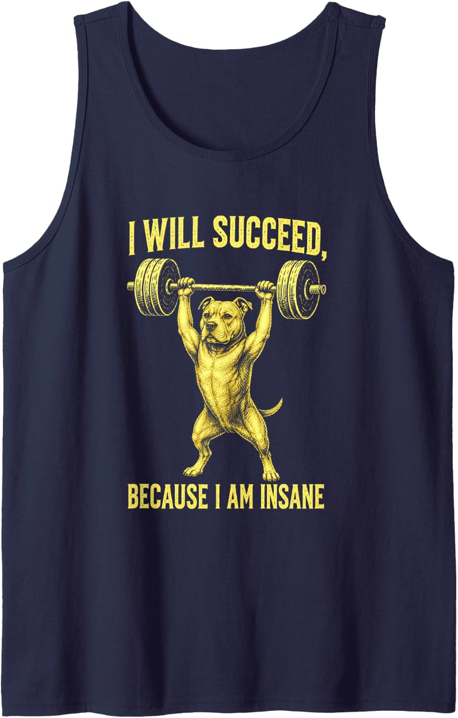 Am Insane Tank Top - Navy Blue