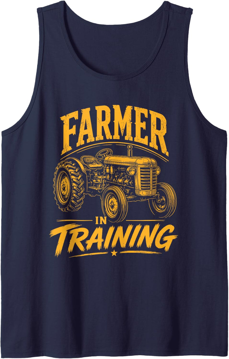 Farmer in Training Farm Farming Lover Future Farmer Sleeveless Tank Top - Navy Blue