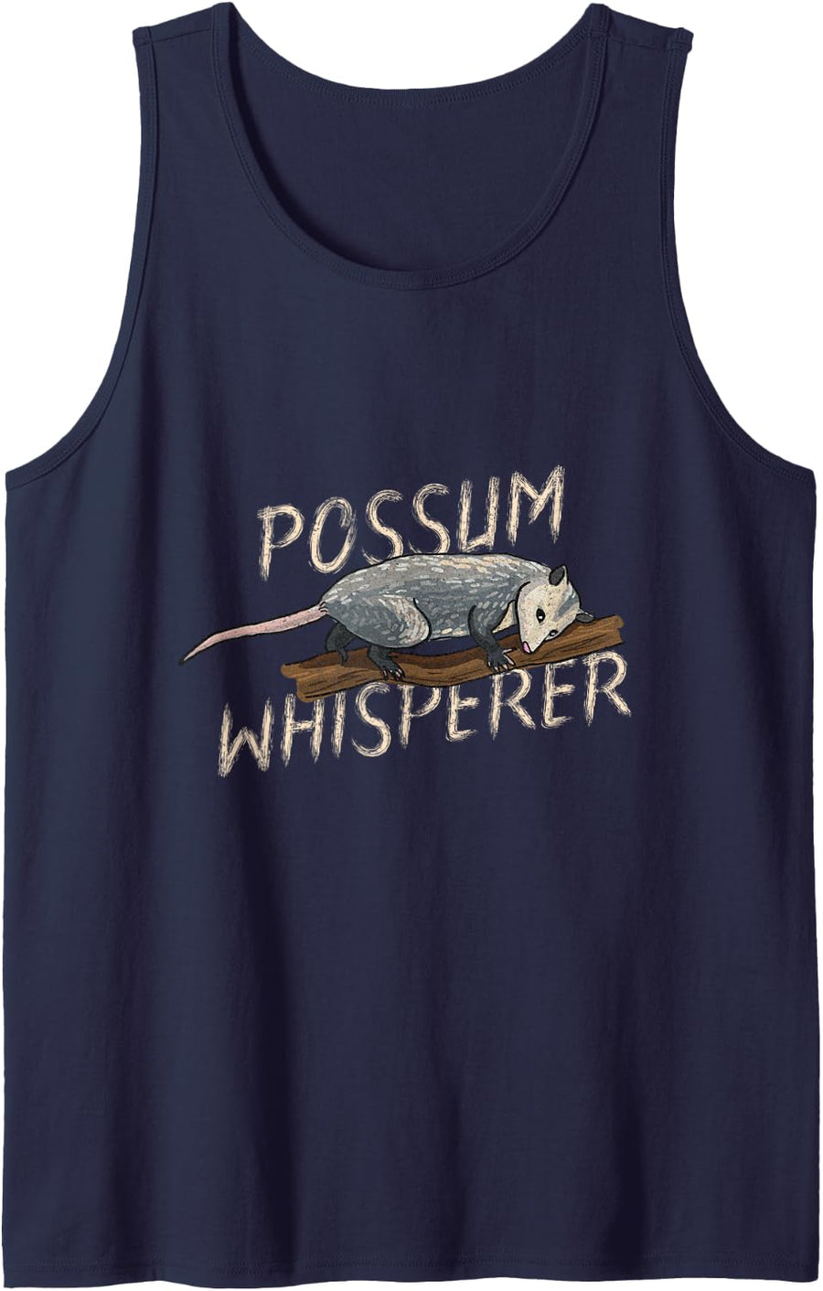 Possum Whisperer Street Cat Opossum Animal Phalanger Sleeveless Tank Top - Navy Blue