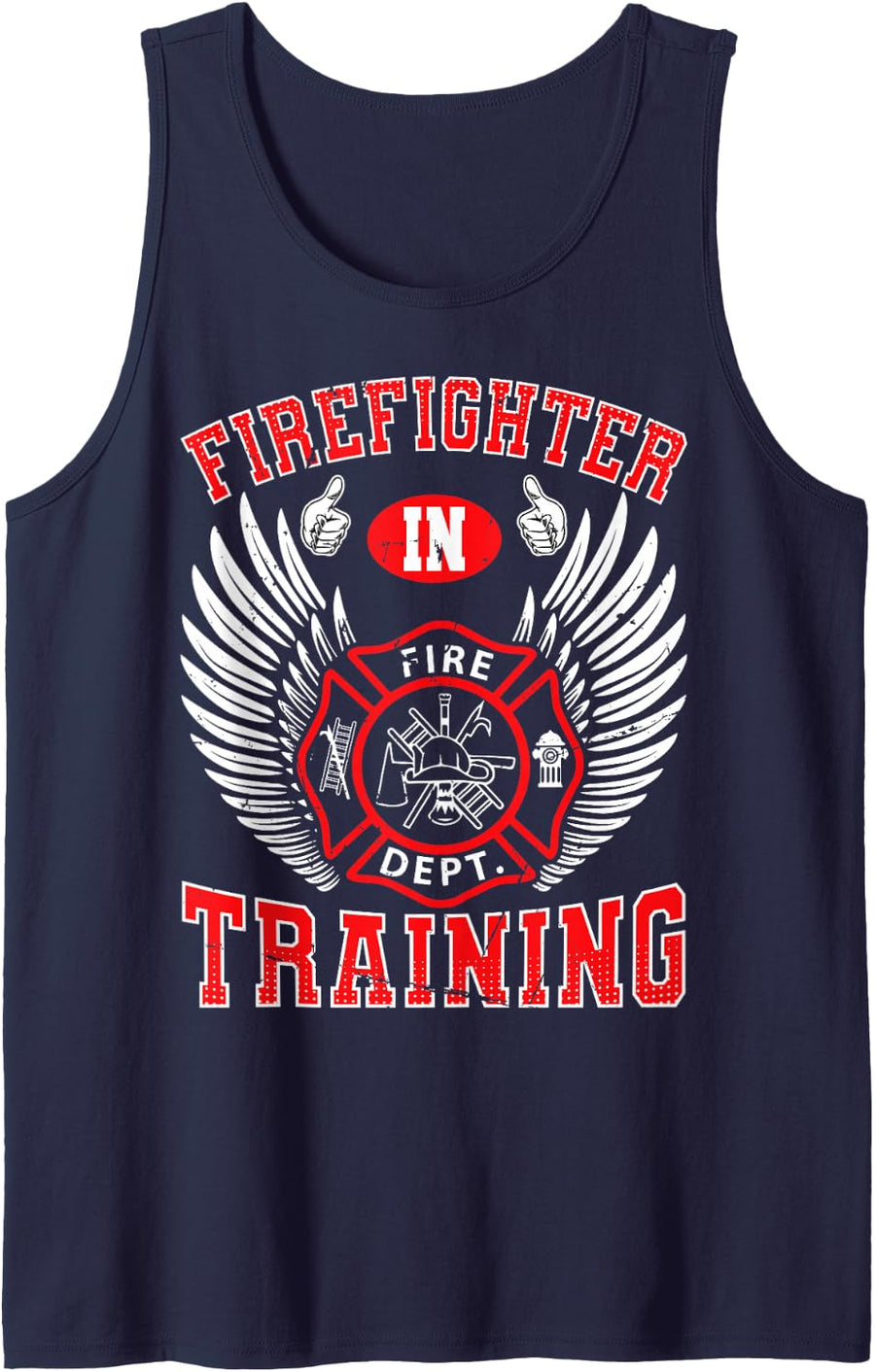 Firefighter Training Tank Top - Navy Blue