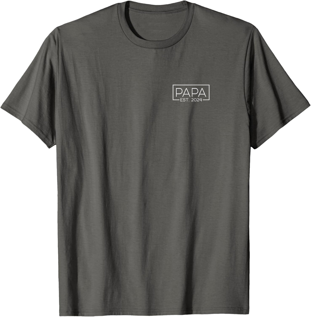 Se Mama und Papa Outfits Papa 2024 Logo T-Shirt - Asphalt Grey