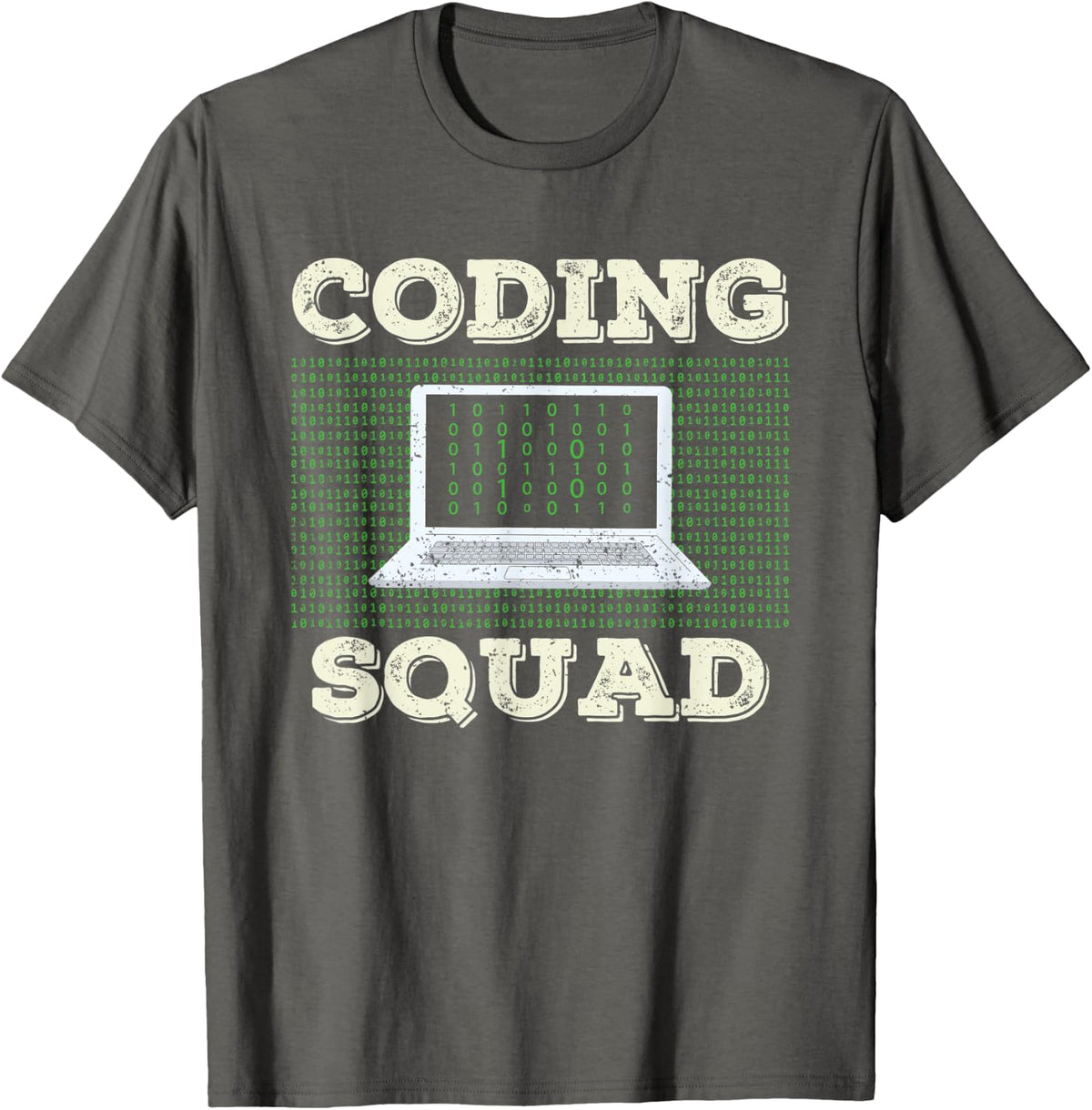 Coding Squad Code Coder Sayings Programmer T-Shirt - Asphalt Grey