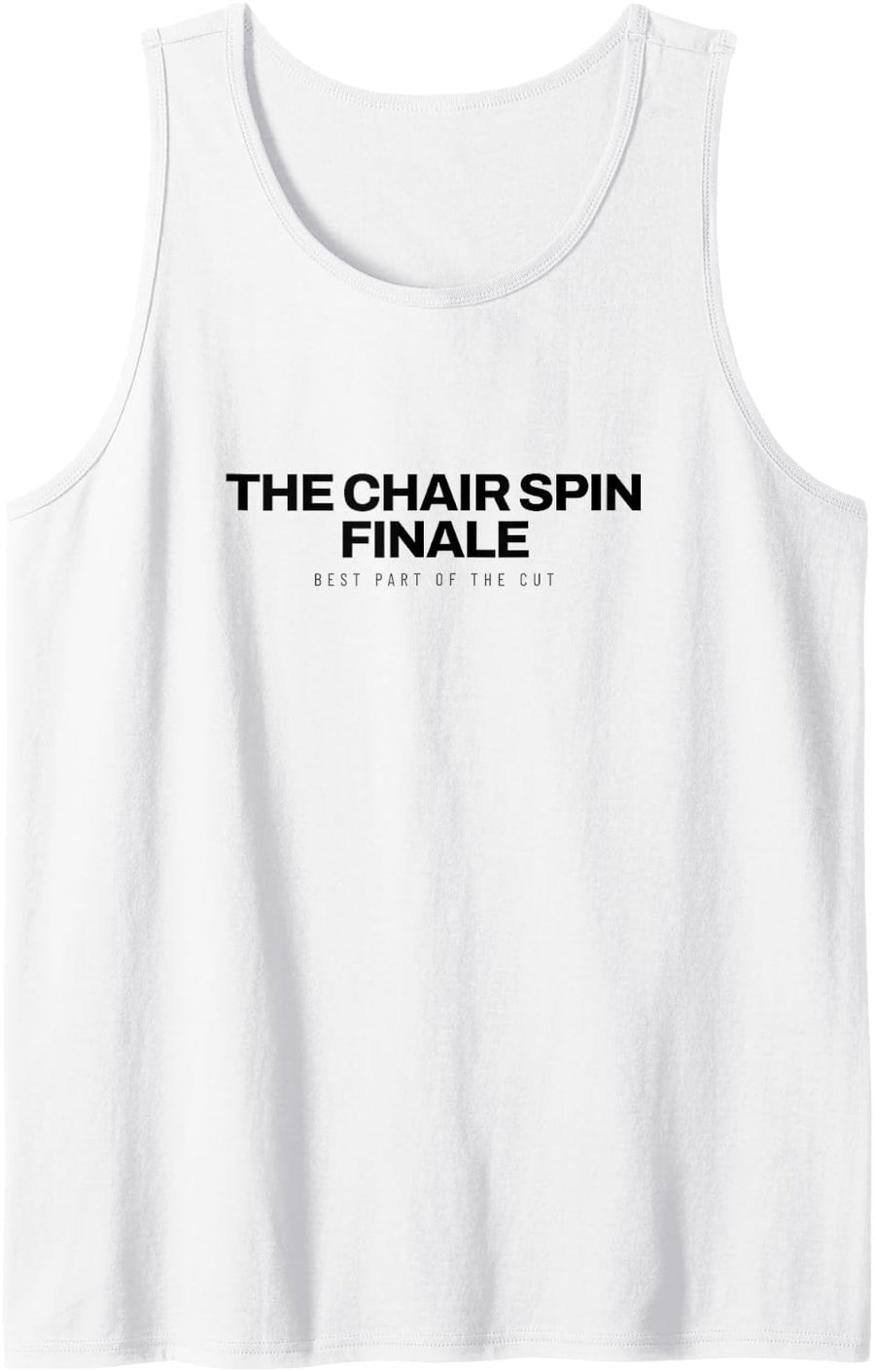 Barber - The Chair Spin Finale - Barbershop Sleeveless Tank Top - White
