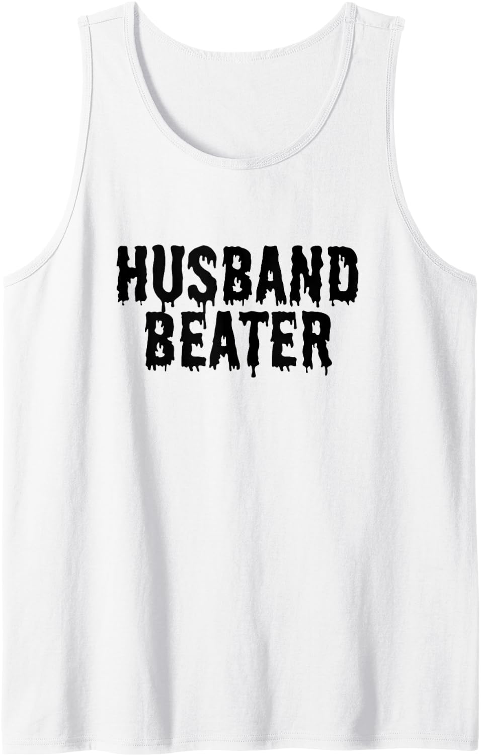Husband Beater Tank Top - White