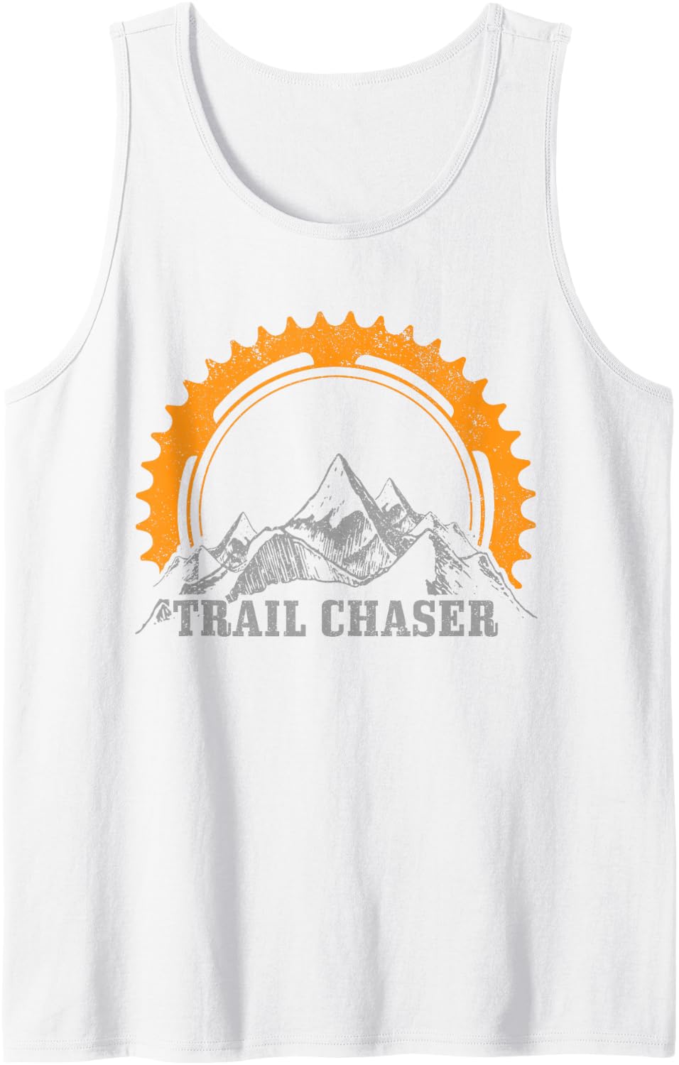 Mountain Bike Trail MTB Biking Cycling Biker Gift Sleeveless Tank Top - White