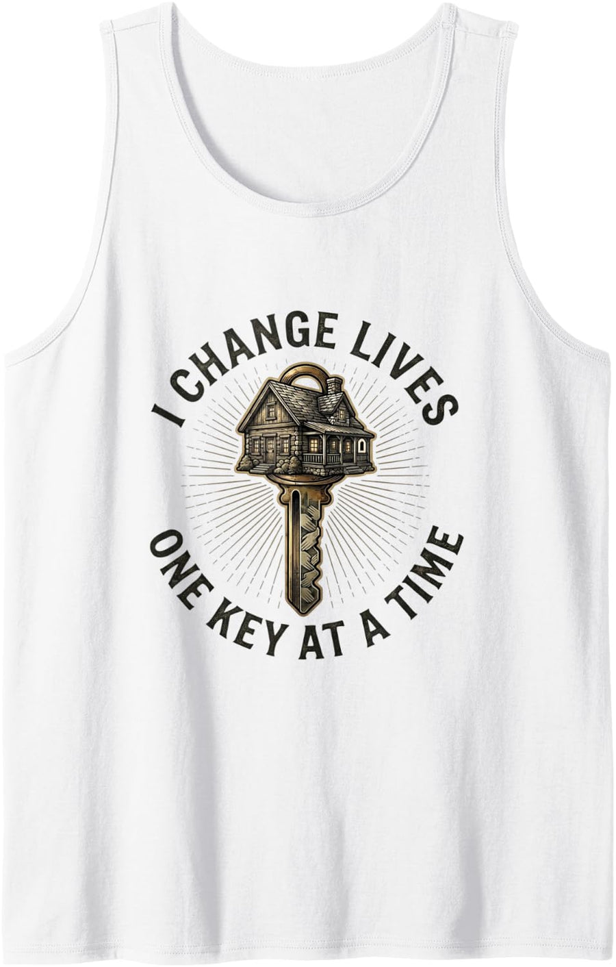 Classic Real Estate Agent Home Buyer Realtor Humor Saying Tank Top - White