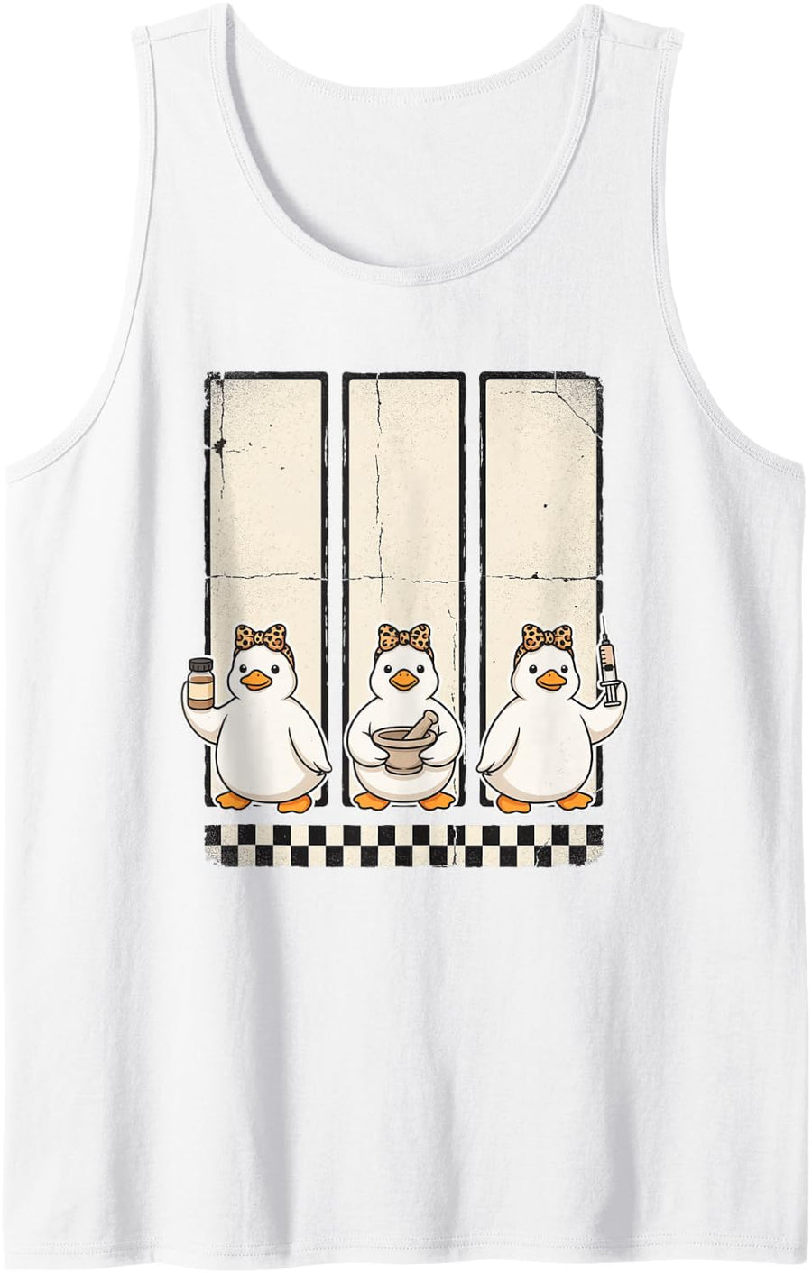 Inpatient Pharmacy Hospital Institutional Pharmtech Tank Top - White