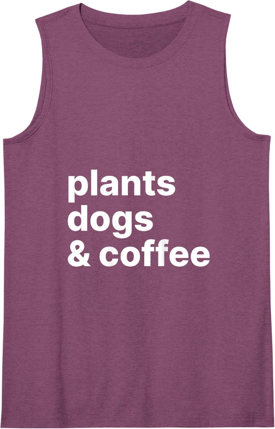 Plants Dogs Coffee - Plant Lover Dog Mama Mom Coffee Tank Top - Purple