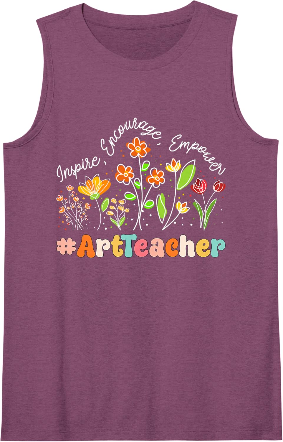Art Teacher Appreciation Week Teacher Back to School Sleeveless Tank Top - Purple