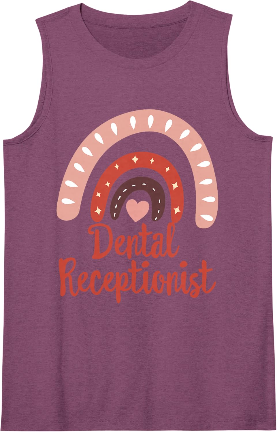 Dentistry Dentist Dental Receptionist Dental Squad Hygienist Sleeveless Tank Top - Purple
