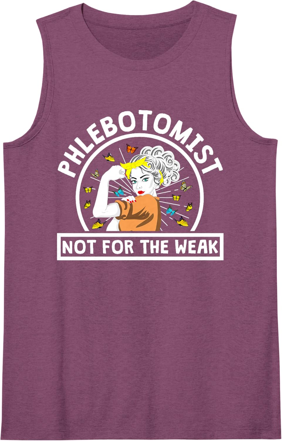 Phlebotomist Not for The Weak Sleeveless Tank Top - Purple
