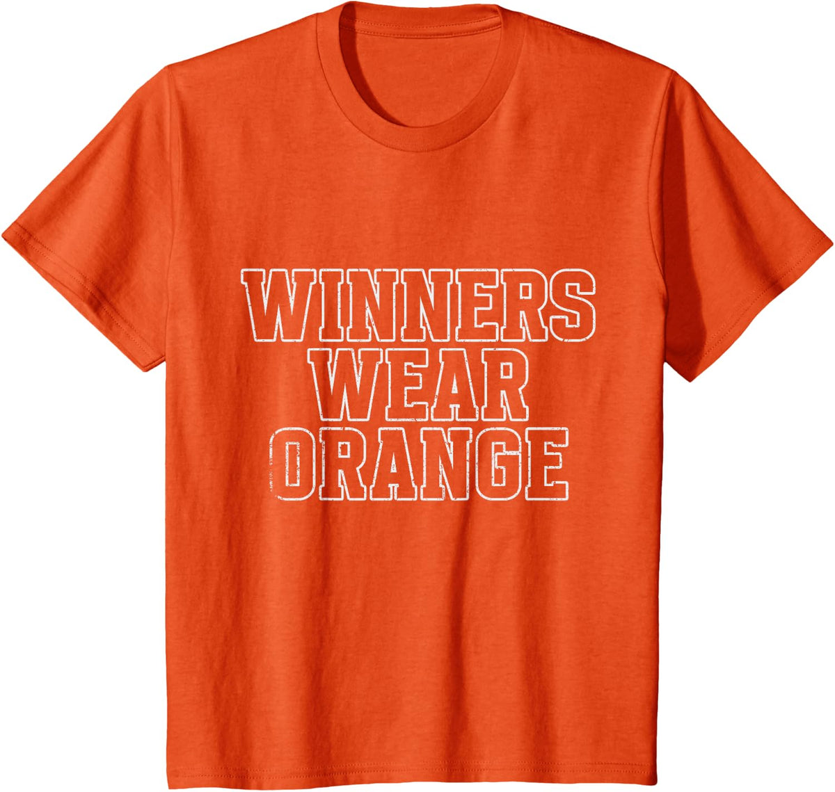Winners Wear Orange Sleepaway Color war Orange Team Spirit T-Shirt - Orange