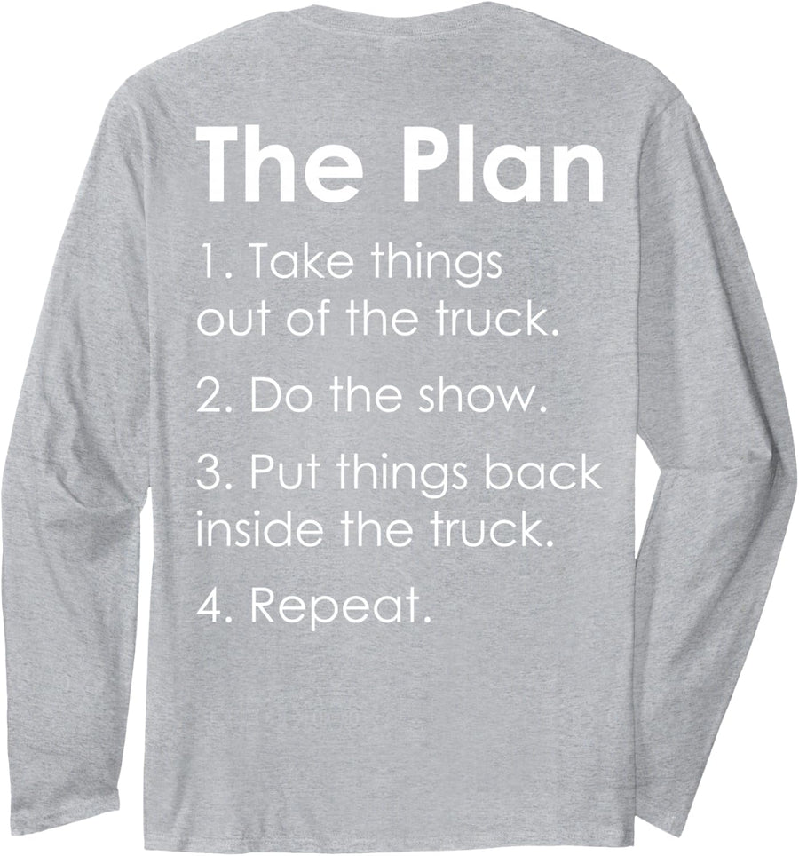 Band Roadie Stage Technician Long Sleeve T-Shirt - Adult Unisex Heather Grey