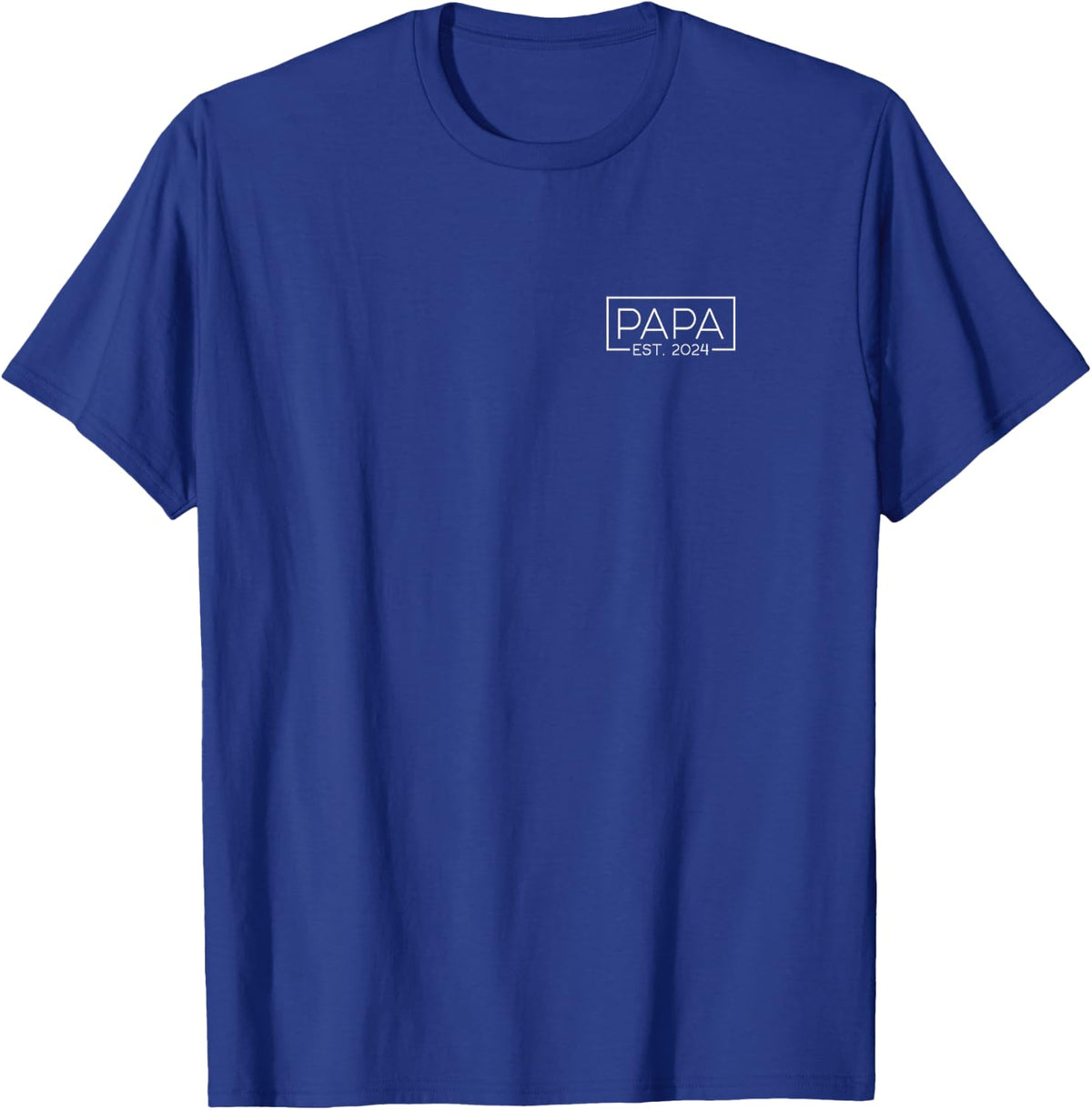 Se Mama und Papa Outfits Papa 2024 Logo T-Shirt - Royal Blue
