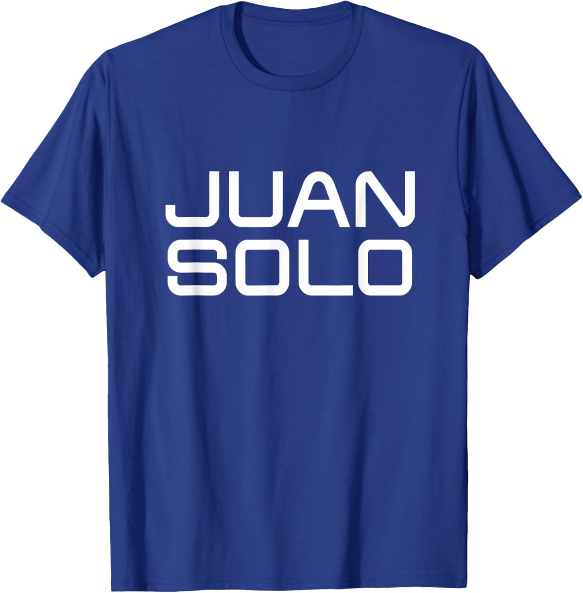 Juan Solo Spanish Hispanic Mexican Name Funny Novelty Pun T-Shirt - Royal Blue