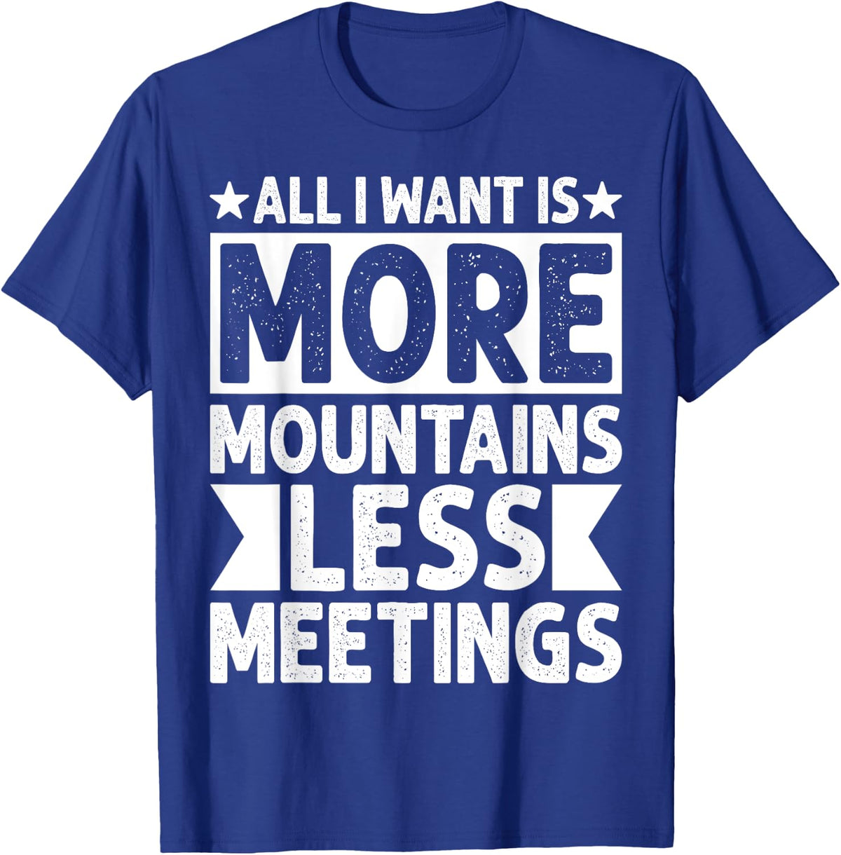 Mountain Trekkers T-Shirt - Royal Blue