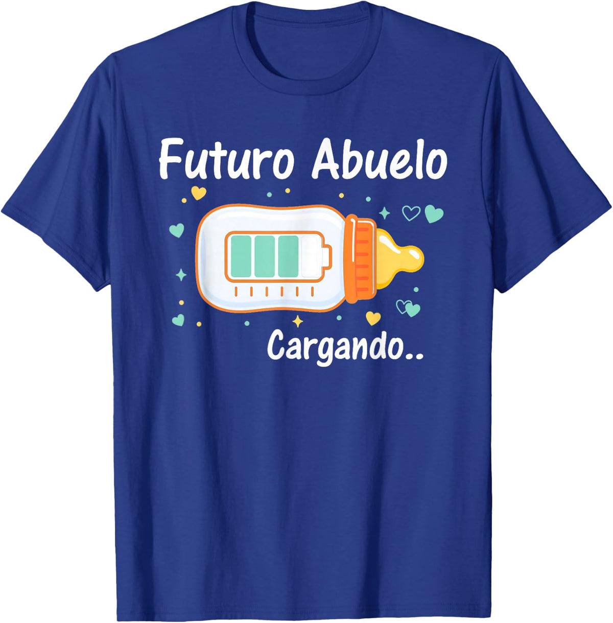 Futuro Abuelo Cargando Spanish Pregnancy Announcement Funny T-Shirt - Royal Blue