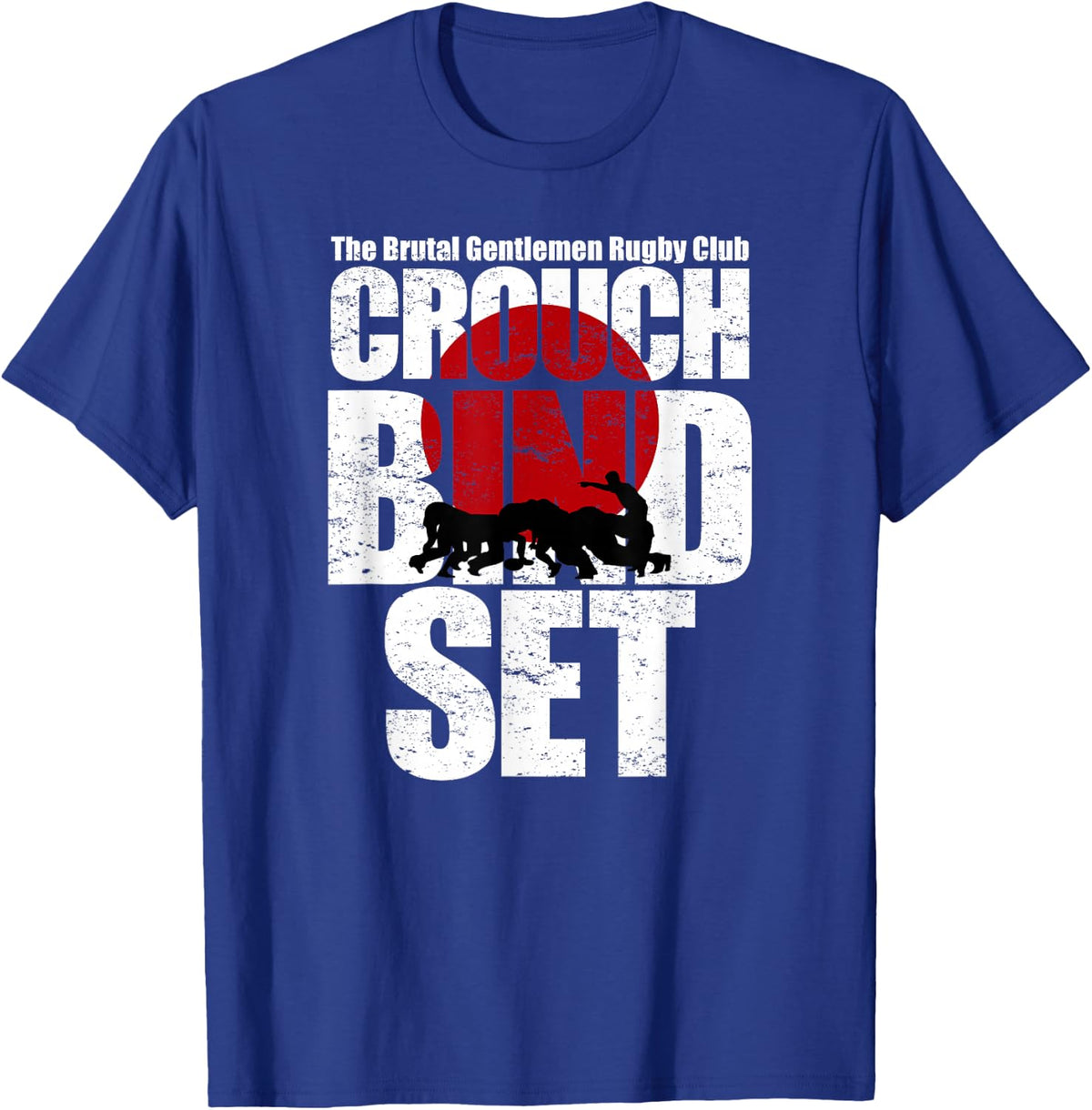 The Brutal Gentlemen Club Crouch, Bind, Set Japan T-Shirt - Royal Blue