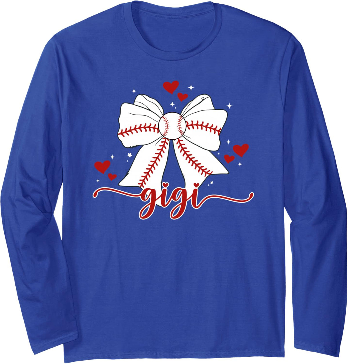 Gigi Grandma Baseball Gigi of A Baseball Player Gigi Long Sleeve T-Shirt - Adult Unisex Royal Blue