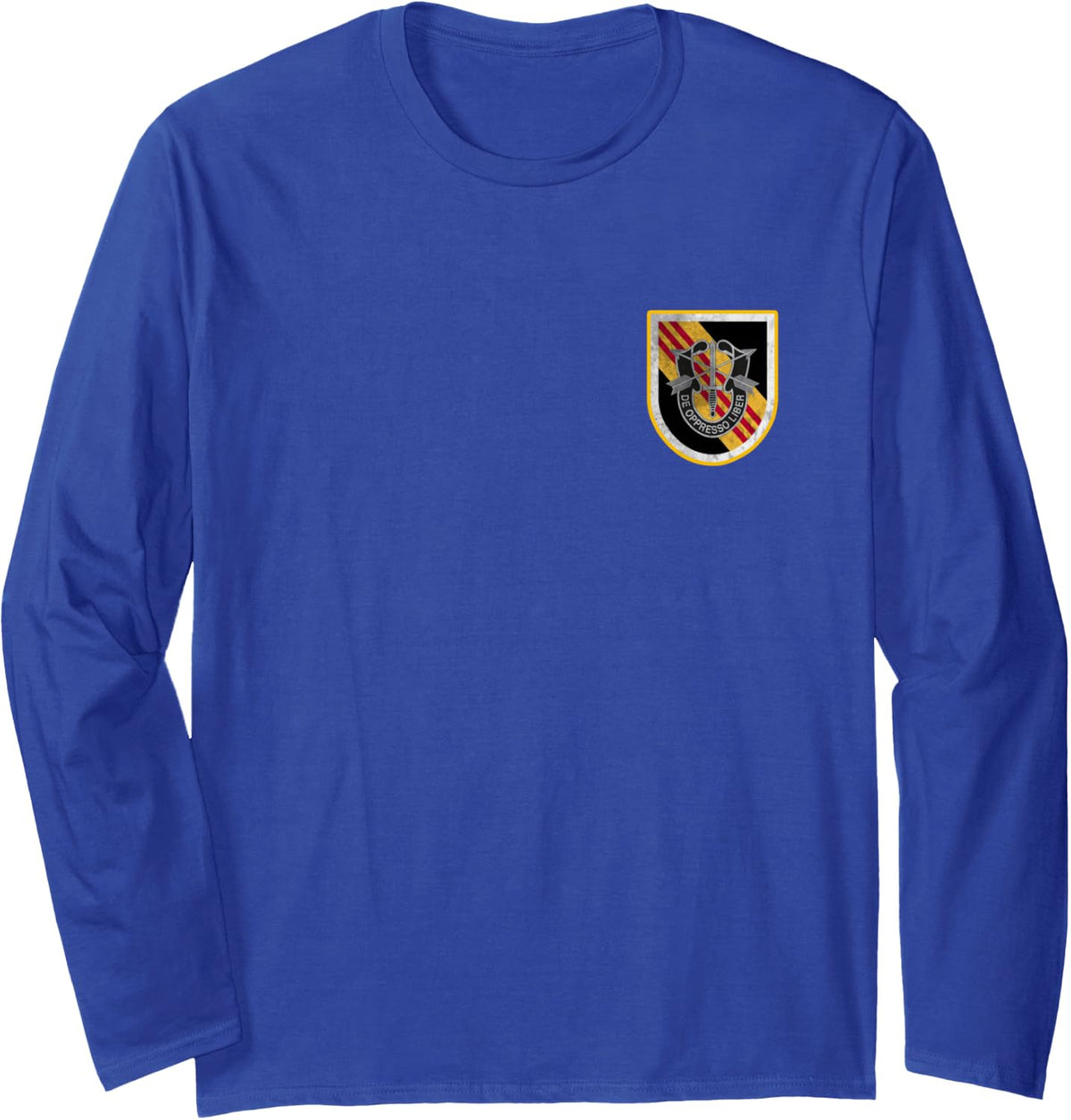 5th Special Forces Group SFG Logo Military Veteran Christmas Long Sleeve T-Shirt - Adult Unisex Royal Blue