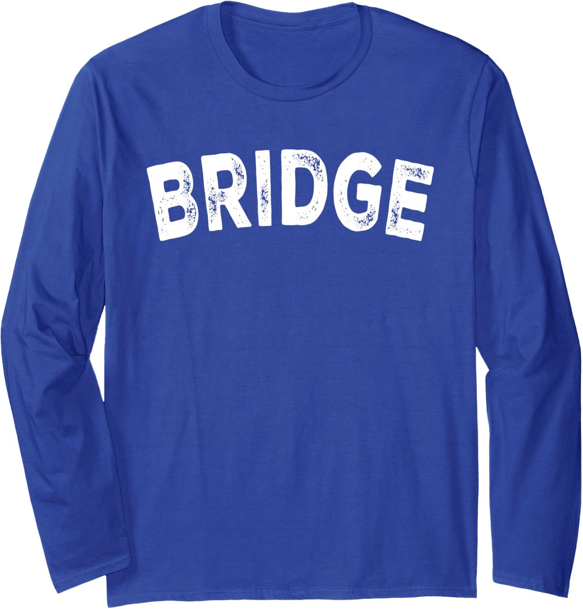 Bridge Long Sleeve T-Shirt - Adult Unisex Royal Blue