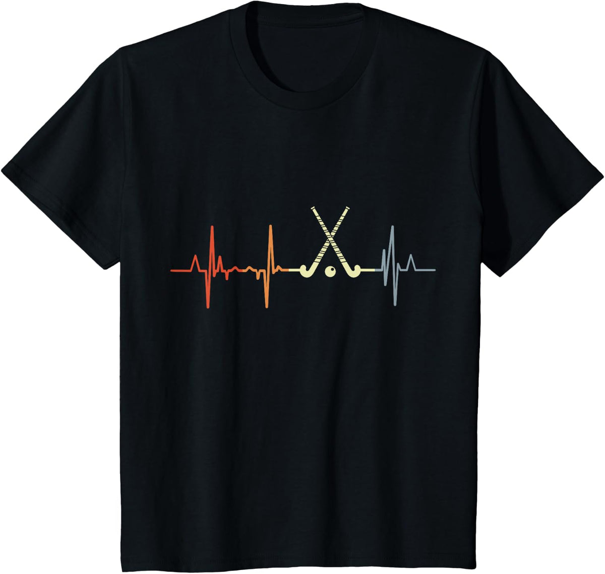 Field Hockey Heart Rate T-Shirt - Black