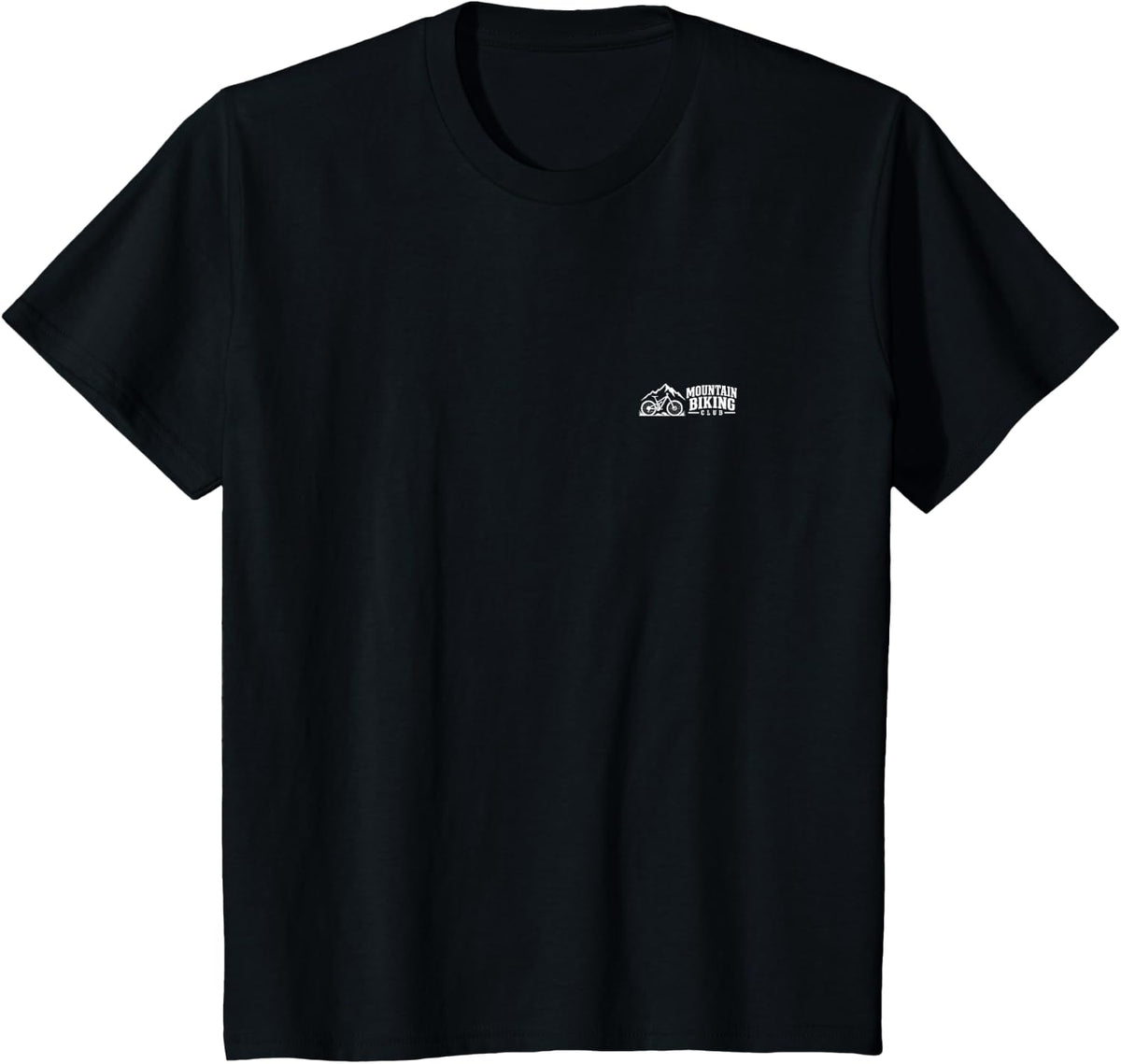 Mountain Biking Club Vintage Minimalist Hobby Team Group T-Shirt - Black