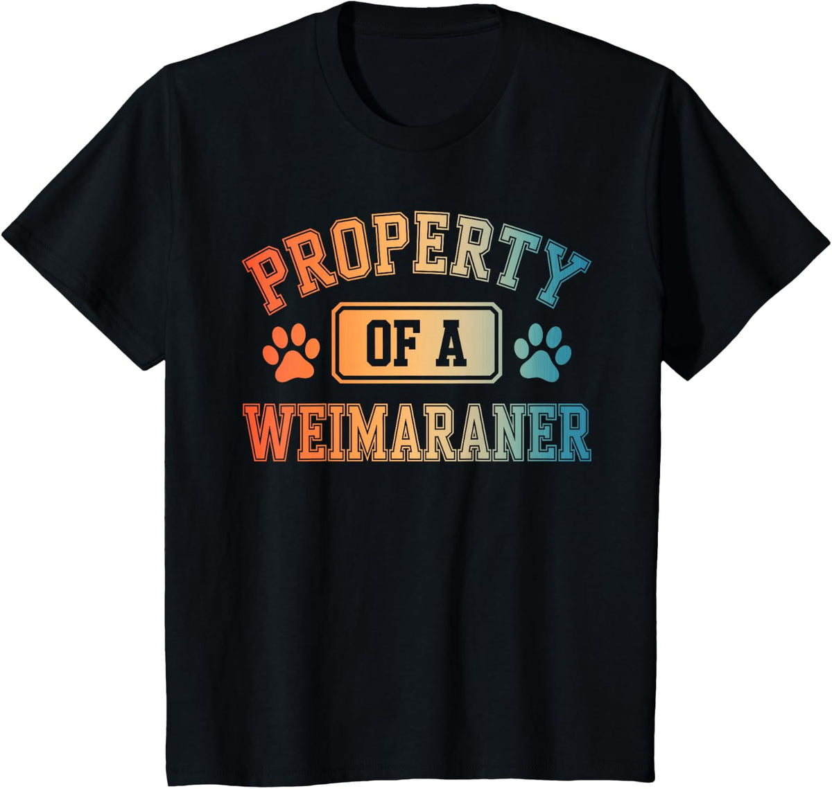 Funny Weimaraner Art for Men Women Weimaraner Dog Lovers T-Shirt - Black