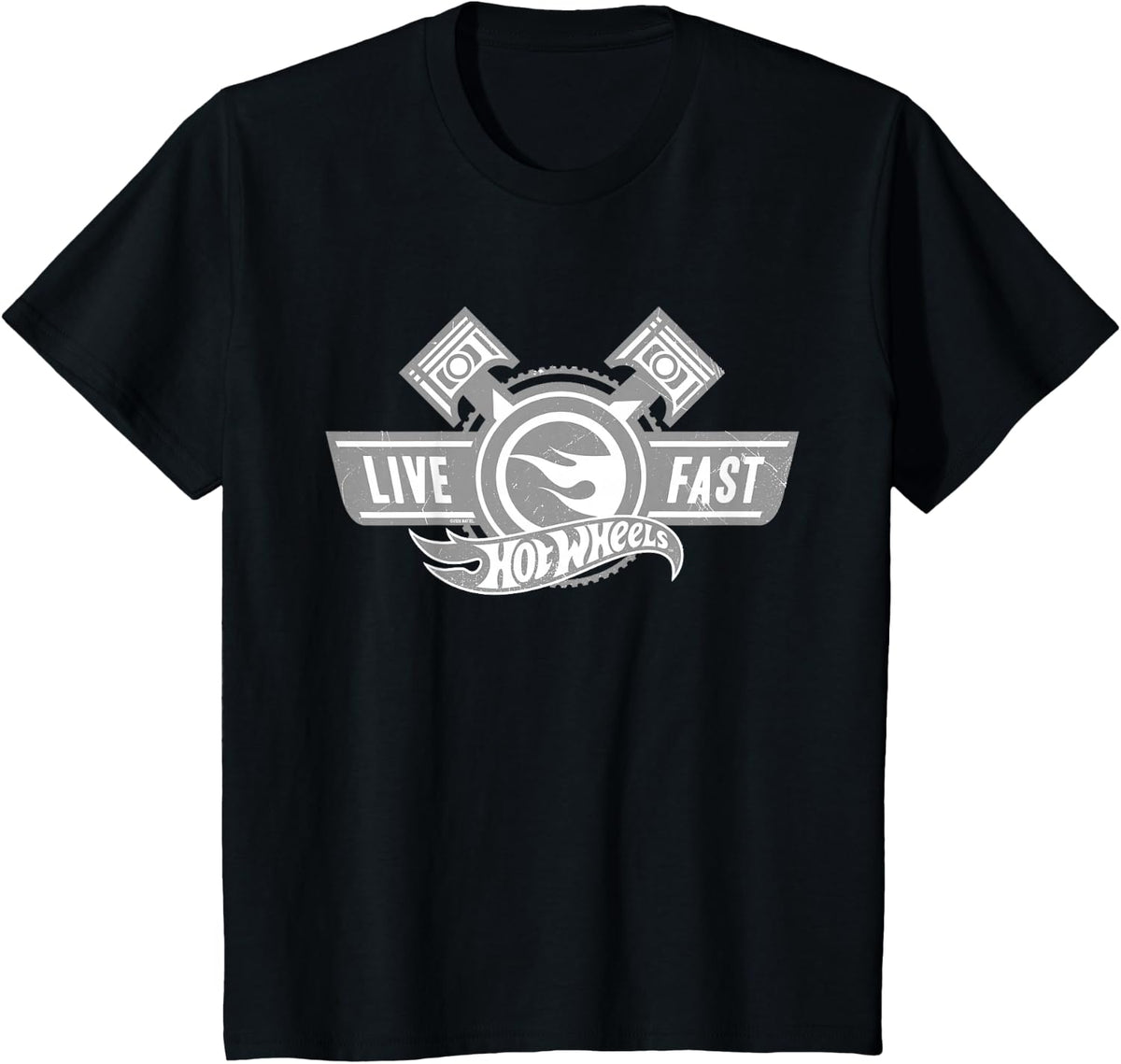 Hot Wheels Live Fast T-Shirt - Black