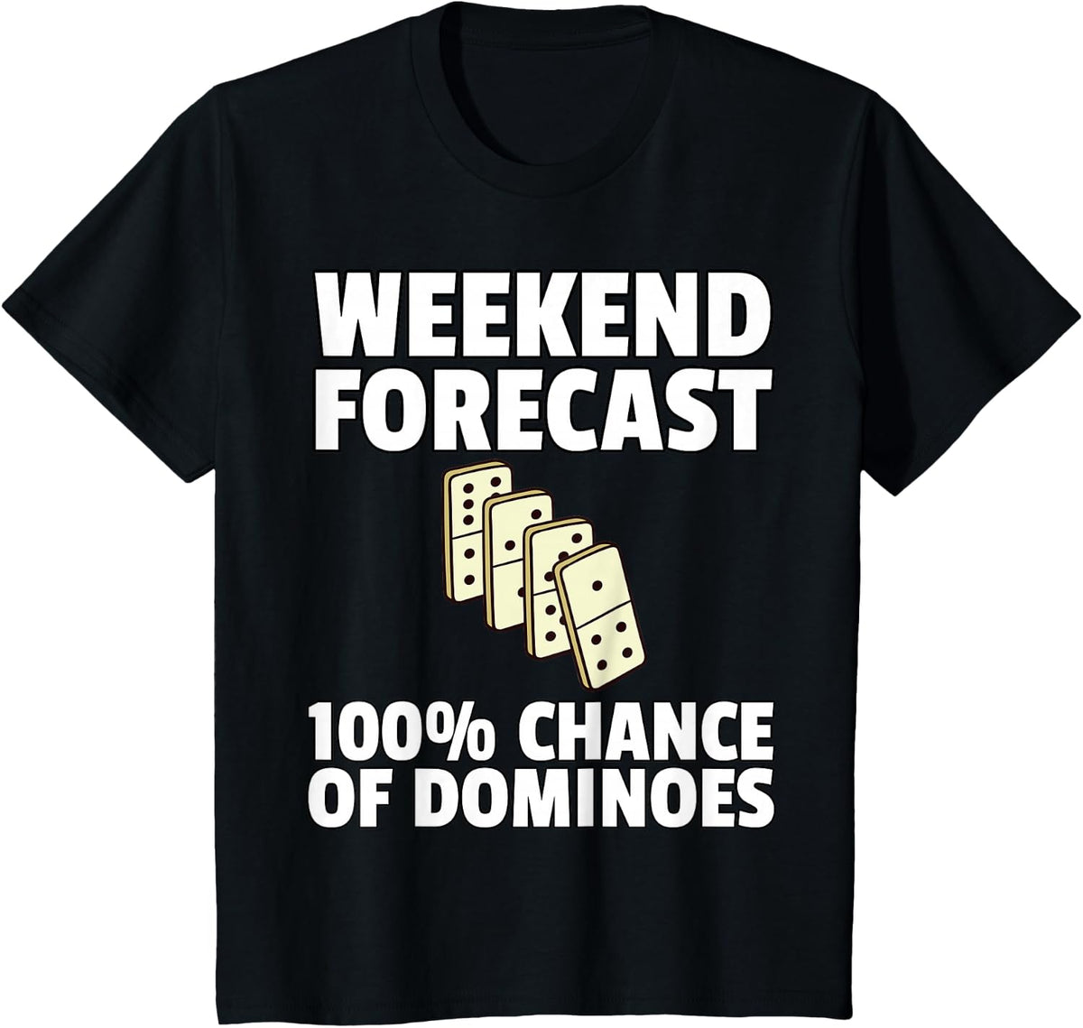 Domino Gift Dominoes Board Game Player T-Shirt - Black