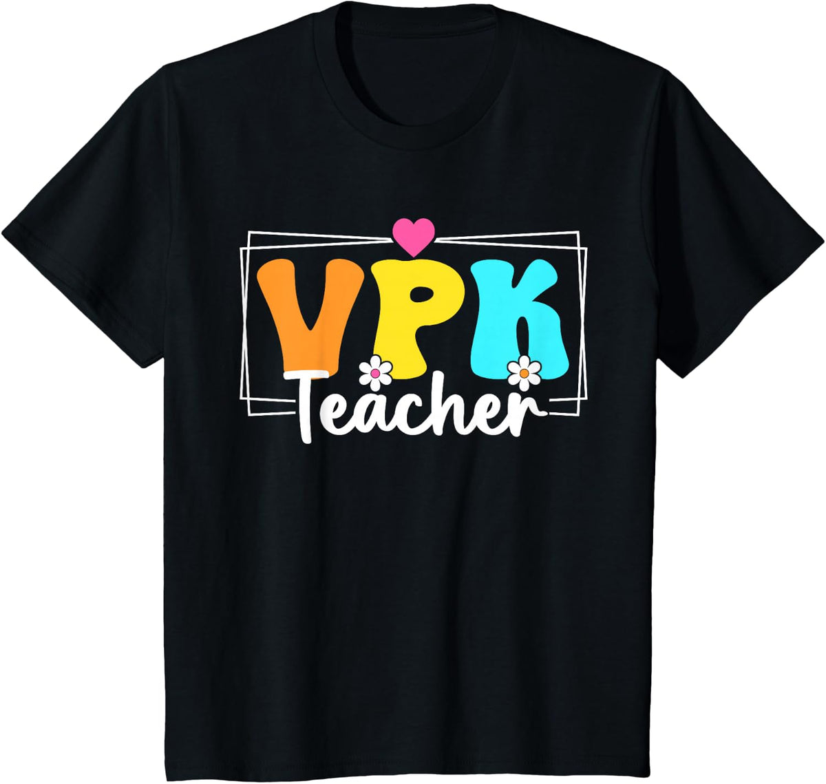 VPK Teacher Back To School Shirt Teachers Students Tee T-Shirt - Black