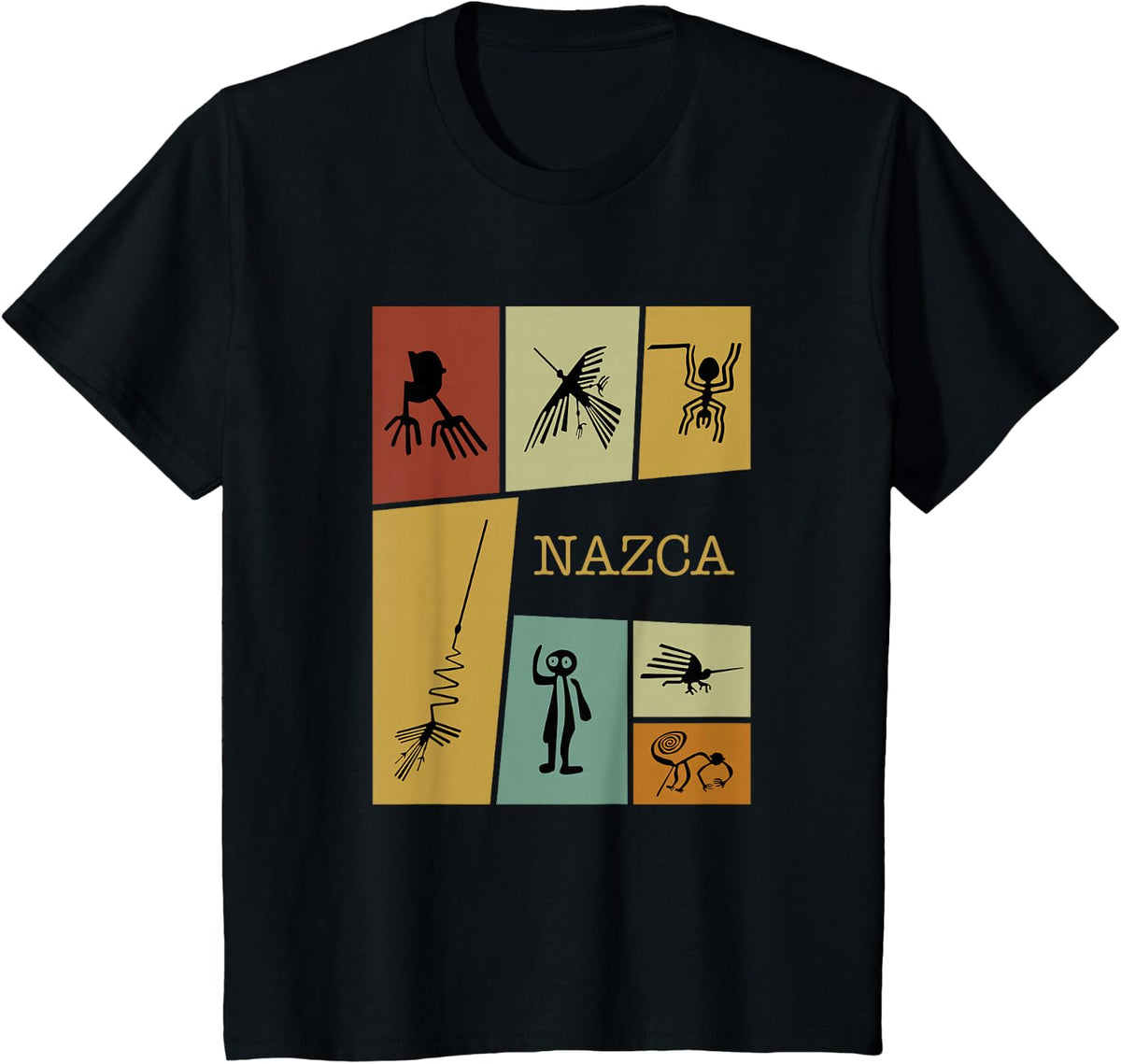 Nazca Line Peru, peruvian peru T-Shirt - Black
