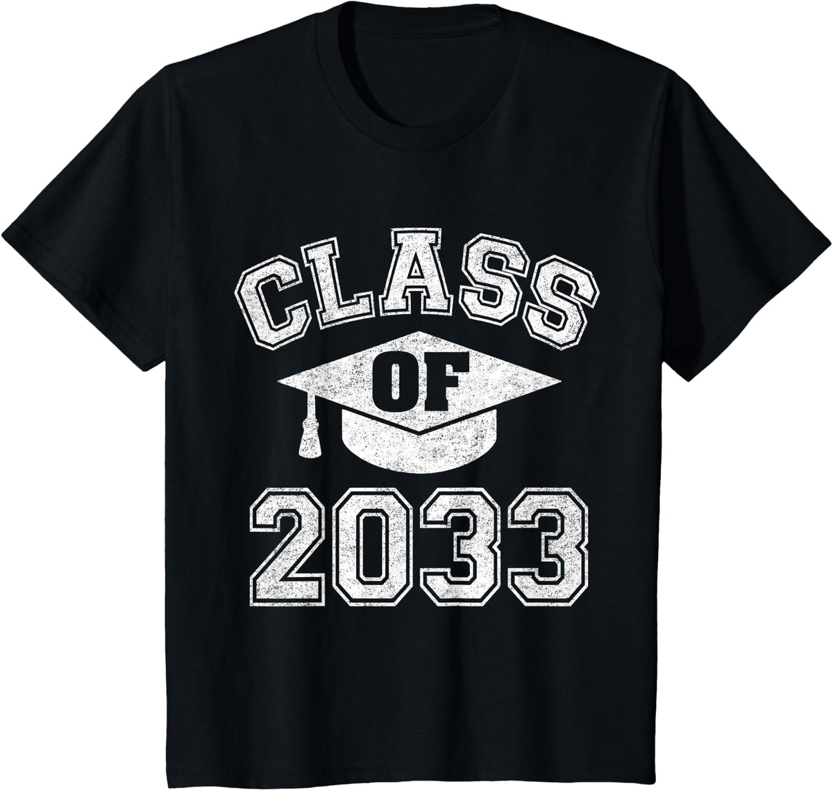 Class Of 2033 Grow With Me First Day Of Nursery Gift T-Shirt - Black