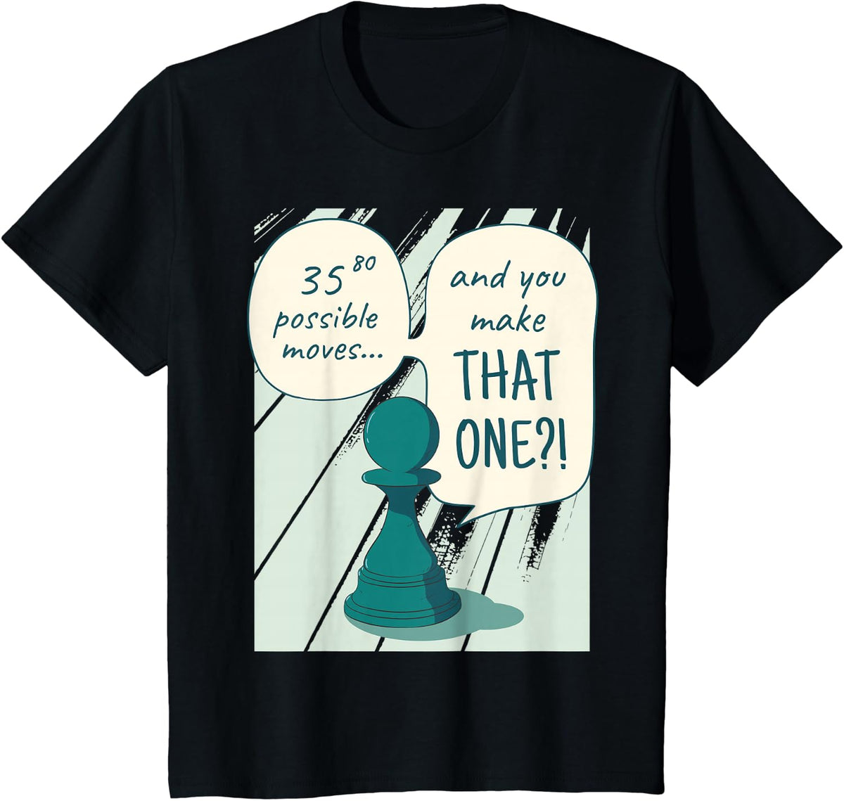 Chess Moves T-Shirt - Black