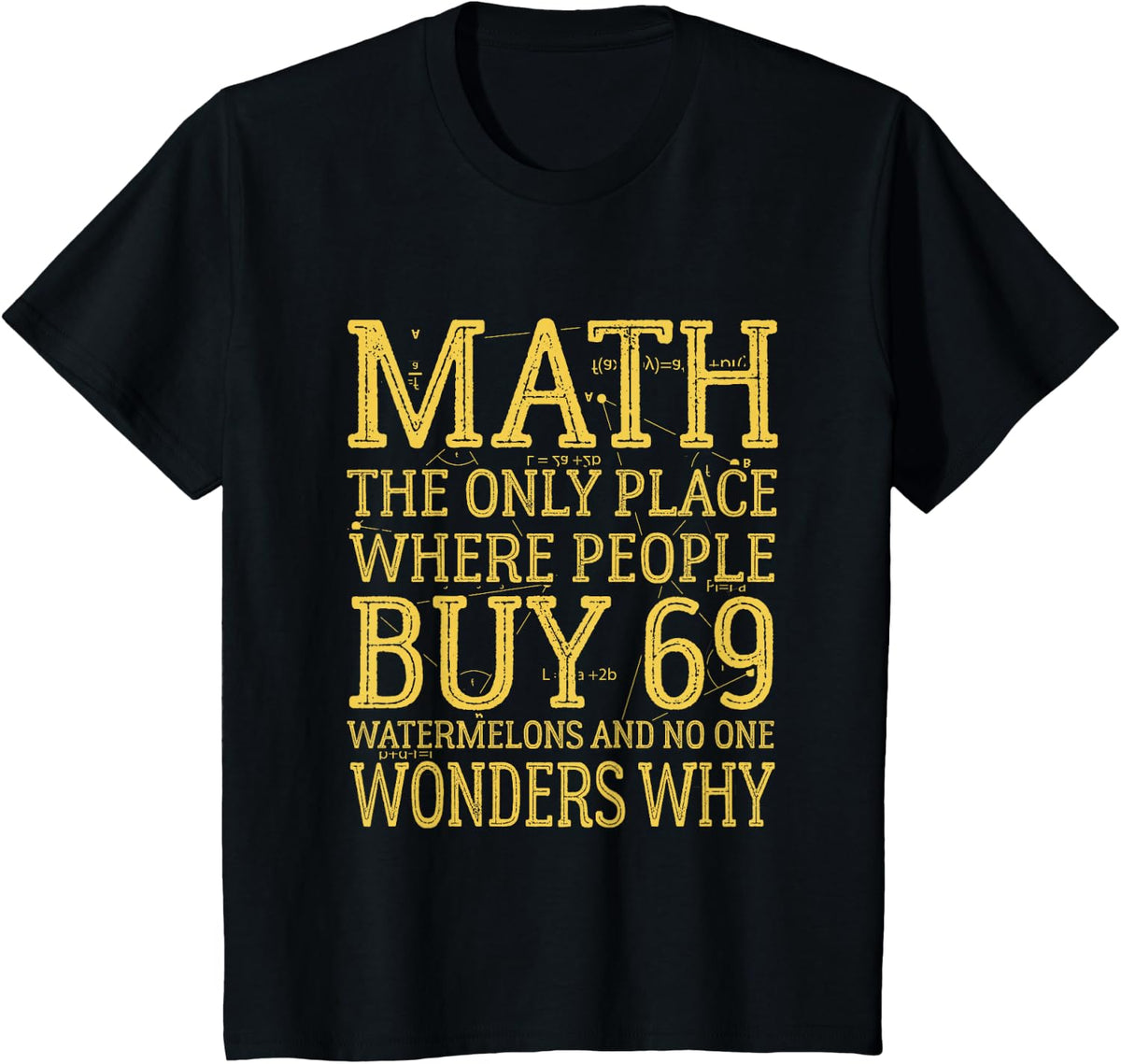 Funny Math Problems T-shirt Mathematic School Teacher Studen T-Shirt - Black