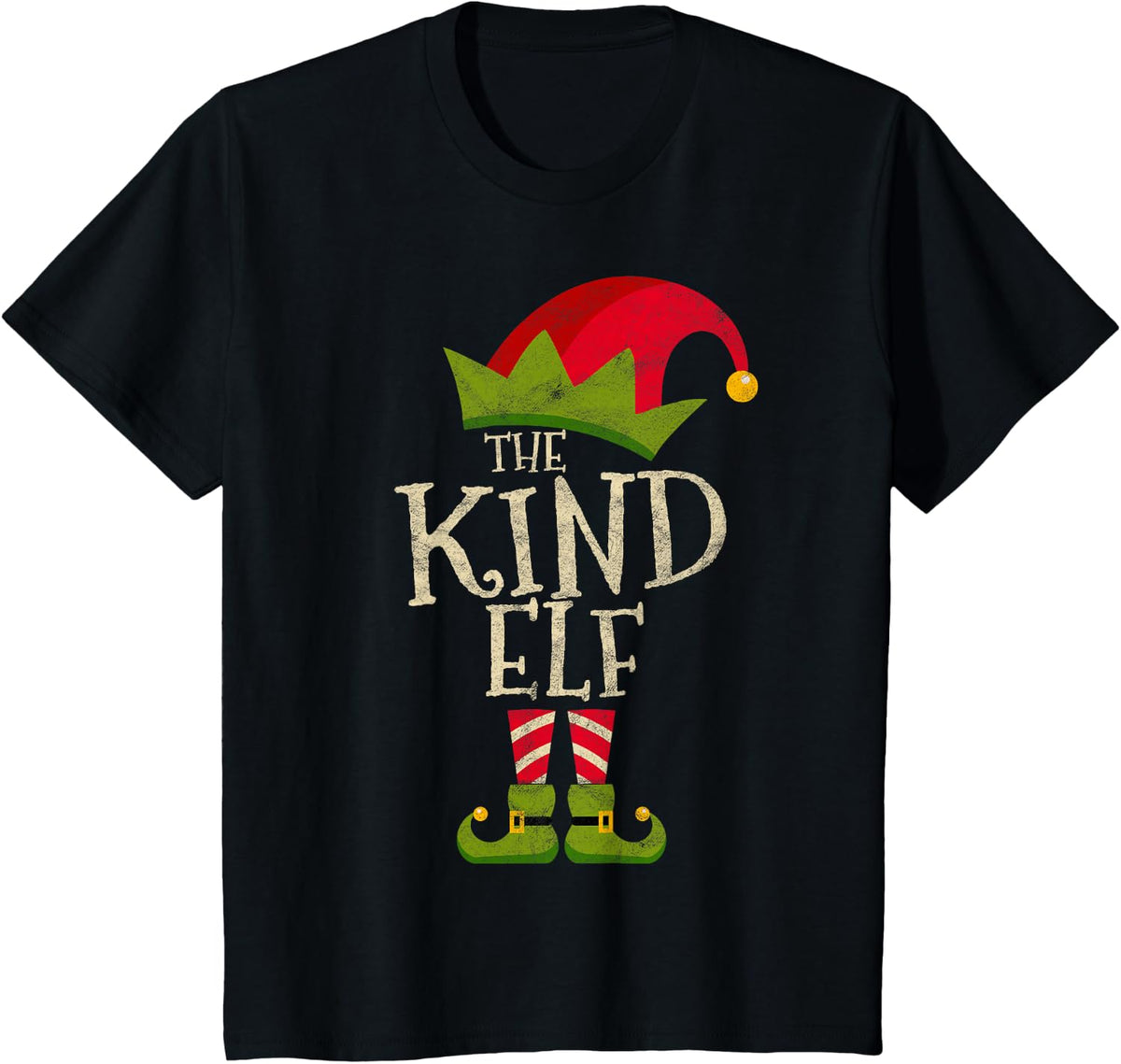 Easy The Kind Elf Xmas Costume Family Group Gift Christmas T-Shirt - Black
